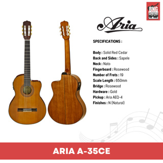 กีตาร์คลาสลิคไฟฟ้า ARIA A-35CE สเป๊กเยี่ยม