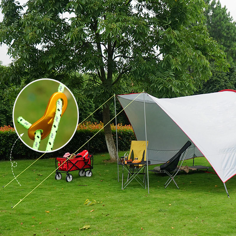 Outdoors เชือกสะท้อนแสงสำหรับกางเต็นท์ 4m x 4mm แพ็ค 6 เส้น thumbnail 4