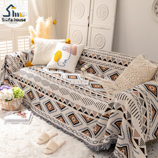 ผ้าคลุมโซฟา ผ้าฝ้ายทอมือ พรมโบฮีเมี่ยน🍋Bohemian blanket ผ้าห่ม ผ้าทอมือ ของรับไหว้ ผ้าคลุมเตียง ผ้าปูแคมป์ปิ้ง