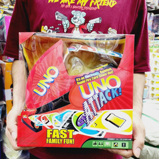 ขายส่ง เกมส์การ์ดอูโน่แอทแทค Board Family Game Uno Attack เครื่องยิงการ์ด ง่าย สะดวก สนุก