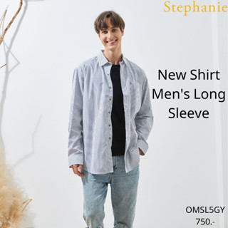 STEPHANIE เสื้อเชิีตแขนยาวผู้ชายสีเทา (OMSL5GY)