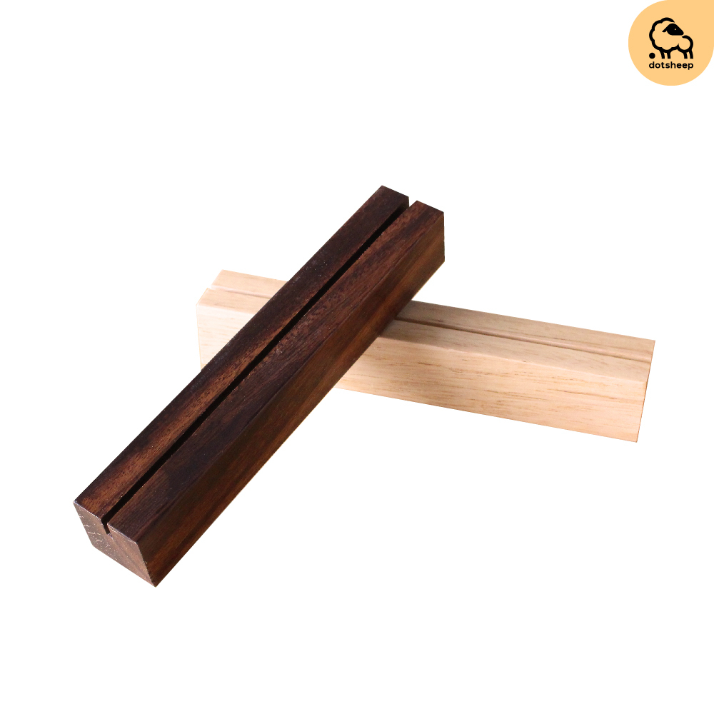 Dotsheep แท่นวางการ์ดแบบยาว ที่วางเมนู ที่วางนามบัตร ที่เสียบนามบัตร ไม้