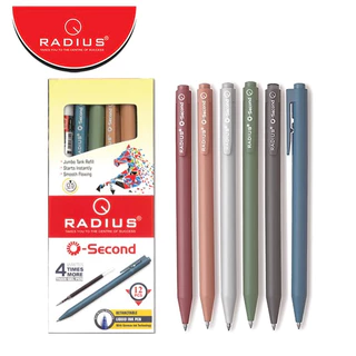 ปากกาเจล O-SECOND Radius รุ่น คลาสสิค ตัวน้ำหมึกจากเยอรมัน สีน้ำเงิน 0.5mm.(แพ็ค 12 ด้าม)