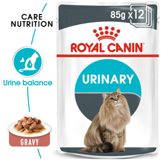 Royal Canin Urinary Care Pouch Gravy อาหารชนิดเปียก แบบซอง สำหรับแมวโตอายุ 1 ปีขึ้นไป ขนาf 85 G. (x12 ซอง)