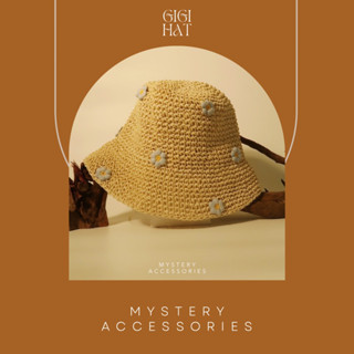 H143: Gigi Hat | Mystery Accessories หมวกสาน บักเก็ต Bucket Hat