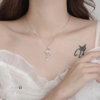 GLAMOR✨สร้อยคอเงินแท้ Aurora Star จี้ดาวเปลี่ยนสี สร้อยคอเพชร สร้อยจี้ดาวสวยๆ ดีไซน์สุดหรูหรา