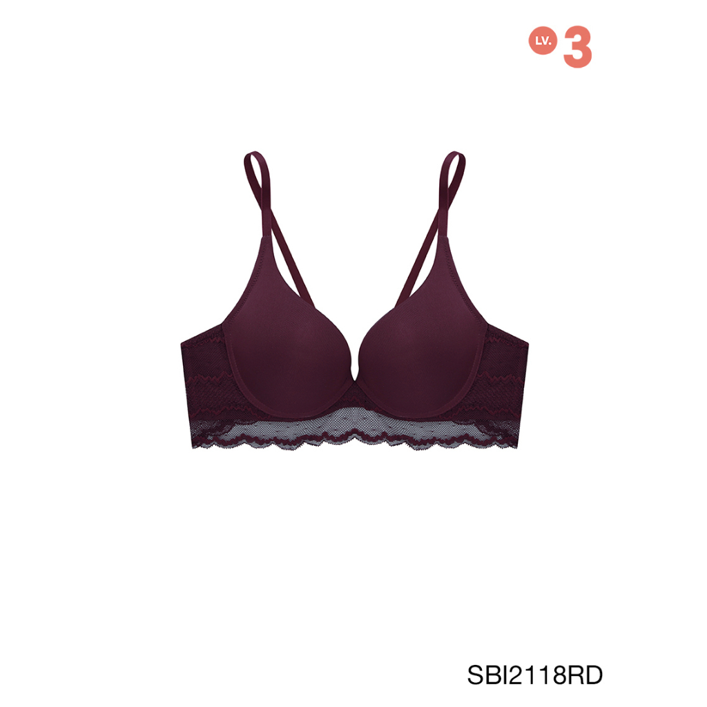 Sabina เช็ตชุดชั้นใน (มีโครง) รุ่น Modern V รหัส SBI2118RD+SUI2118RD สีแดงเข้ม — صورة 2