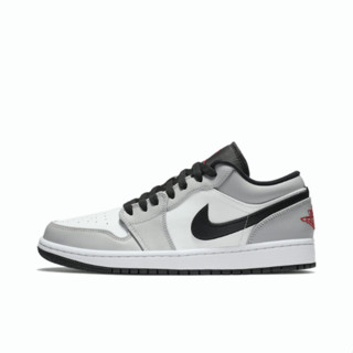 【พร้อมส่ง ของแท้ 100%】Jordan Air Jordan 1 low“light smoke grey” ผ้าใบ รองเท้าวิ่ง