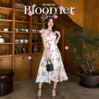 💎พร้อมส่ง💎BLT 🌸 𝐁𝐥𝐨𝐨𝐦𝐞𝐫 𝐆𝐢𝐫𝐥  : Midi Dress