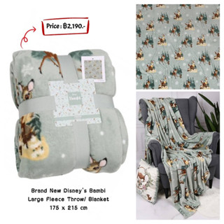 Brand New Disneys Bambi Large Fleece Throw/ Blanket 175 x 215 cm