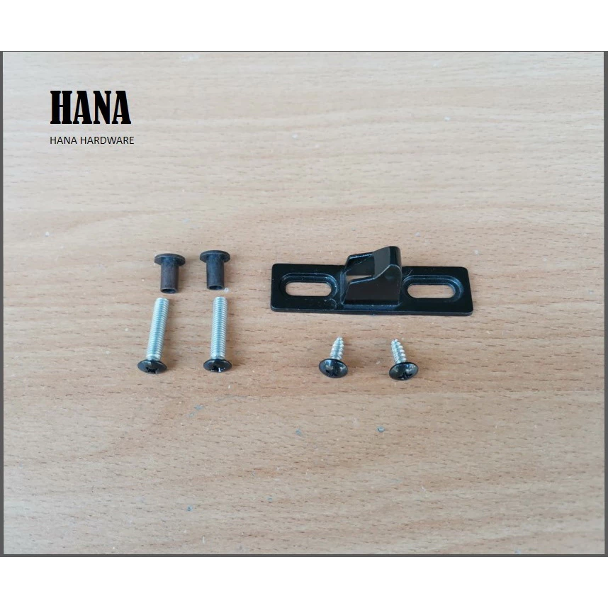 ตัวรับตะขอ ชุดหมวก Zinc alloy (White Alluminium Brown ฺBlack) อุปกรณ์ มือจับล็อค ประตู หน้าต่าง อลูมิเนียม