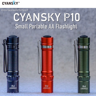 Cyansky P10 300LMS 60M Portable AA EDC Flashlight