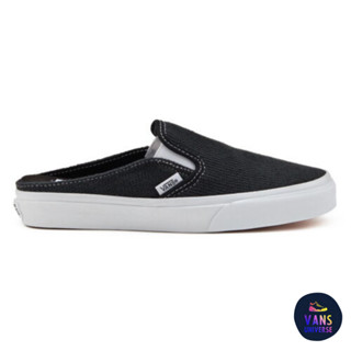 [ของแท้ ส่งฟรี จากไทย] VANS CLASSIC SLIP-ON MULE - COZY KNIT BLACK