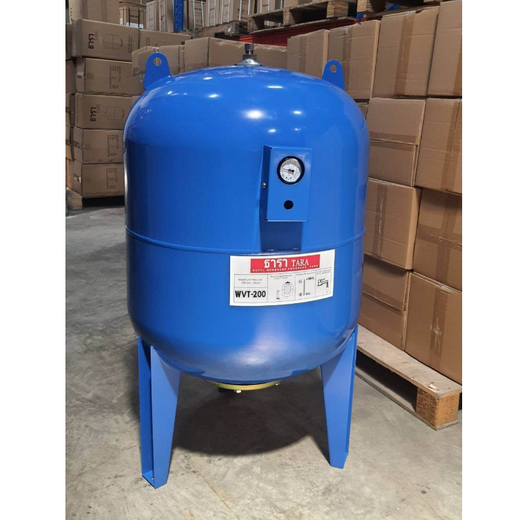 ยี่ห้อ TARA ธารา ถังแรงดัน diaphragm ไดอะแฟรม Pressure Tank รุ่น WVT,PV-200 ขนาด 200 ลิตร (สั่งทีละใบ)