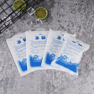 ถุงเก็บความเย็นแบบใส่น้ำ ice pack ice gel ไอซ์แพค เจลเย็น น้ำแข็ง เจลเก็บความเย็น 100ml