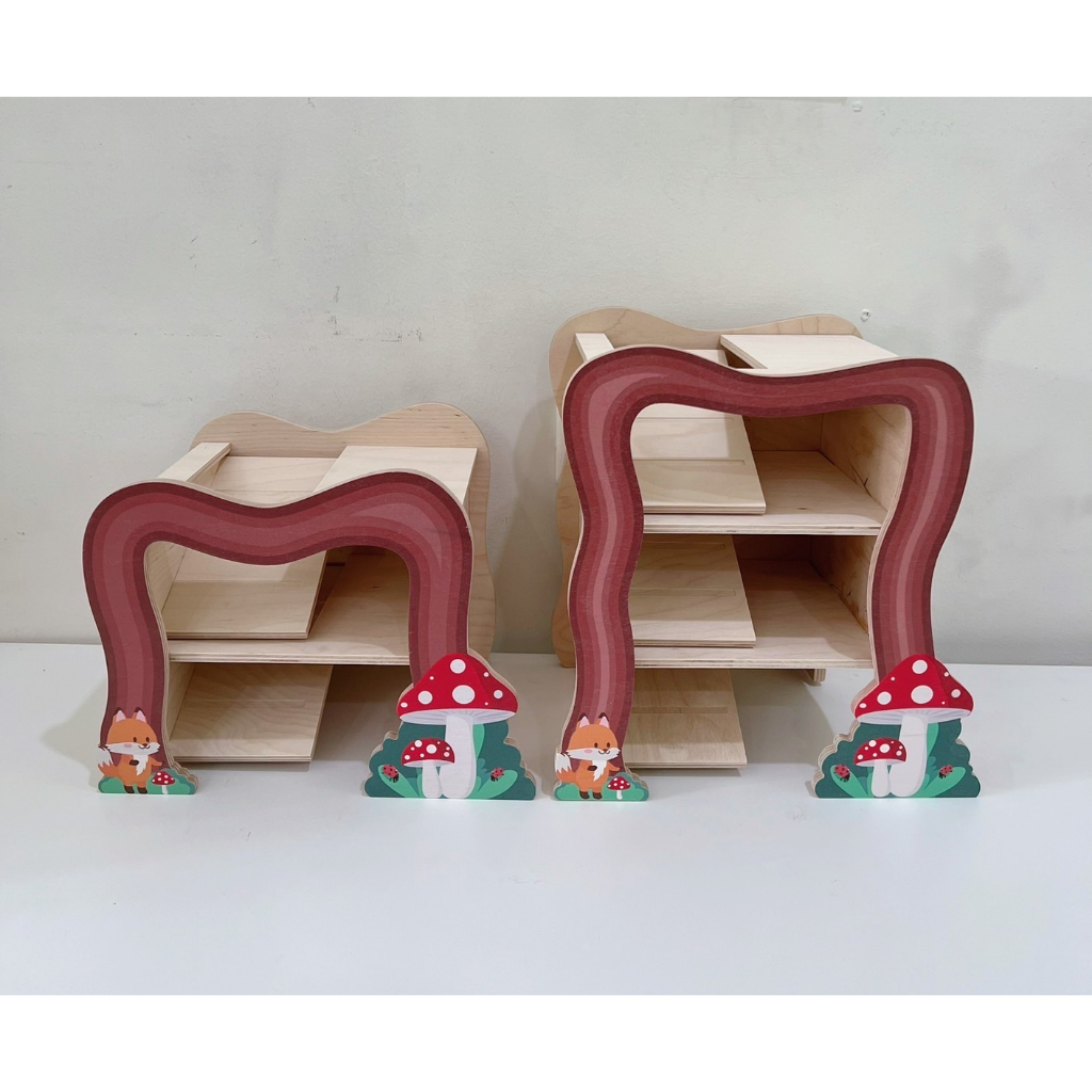 [Hamsterth]บ้านไม้ 3 ชั้น 2 ชั้น บ้านหลบ แฮมสเตอร์ เม่นแคระ ของเล่น ท่อมุด