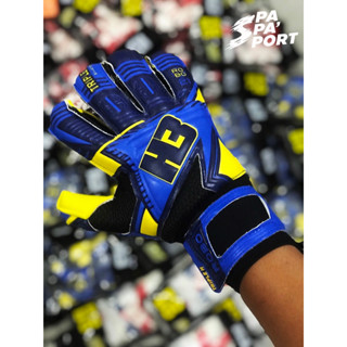 H3 รุ่น ROBO 2021 BLUE/YELLOW ถุงมือผู้รักษาประตู  มี FINGER SAFE // ถุงมือโกล