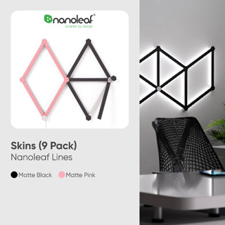 ตัวครอบแผงไฟอัจฉริยะ Nanoleaf Lines 60 Degrees Skins | NL59-0001BM-9PK/BK