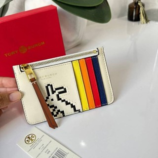 TORY BURCH RAINBOW TOP ZIP CRAD CASE