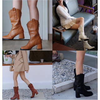 *รองเท้าพร้อมส่ง*บูททรงสั้นใส่แล้วไม่ตันหนังนิ่มใส่สบายมากค่ะ