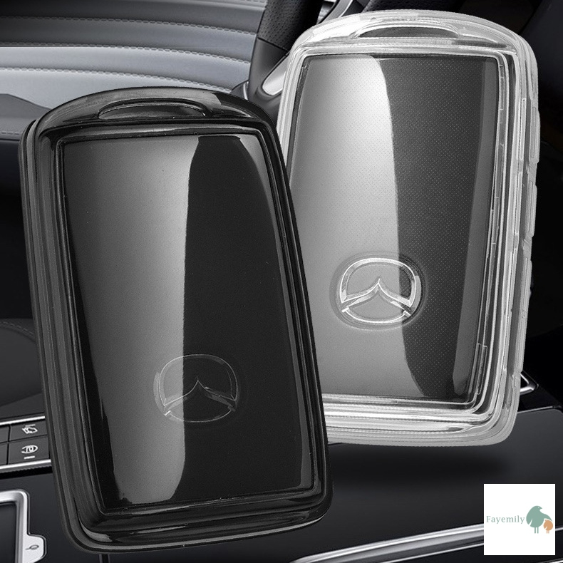 *สินค้าพร้อมส่ง* เคสกุญแจรถยนต์ Mazda 3 2019 / Mazda CX-30 เคสกุญแจรีโมทรถยนต์ เคสกุญแจรถ แบบใส Car 