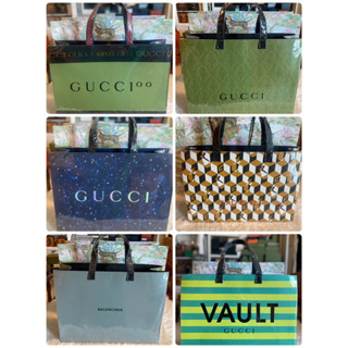 🛍ถุงกระดาษแบรนด์เนมแท้ 💯% ถุงgucci เคลือบ ลายlimited หายาก🛍