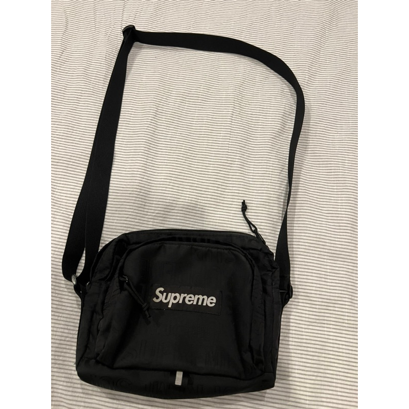 กระเป๋า supreme ss19 ของแท้สีดำ