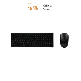 Anitech Wireless Keyboard &amp; Mouse Combo ชุดคีย์บอร์ดและเมาส์ไร้สาย (TH/EN) รุ่น PA804 รับประกัน 2 ปี