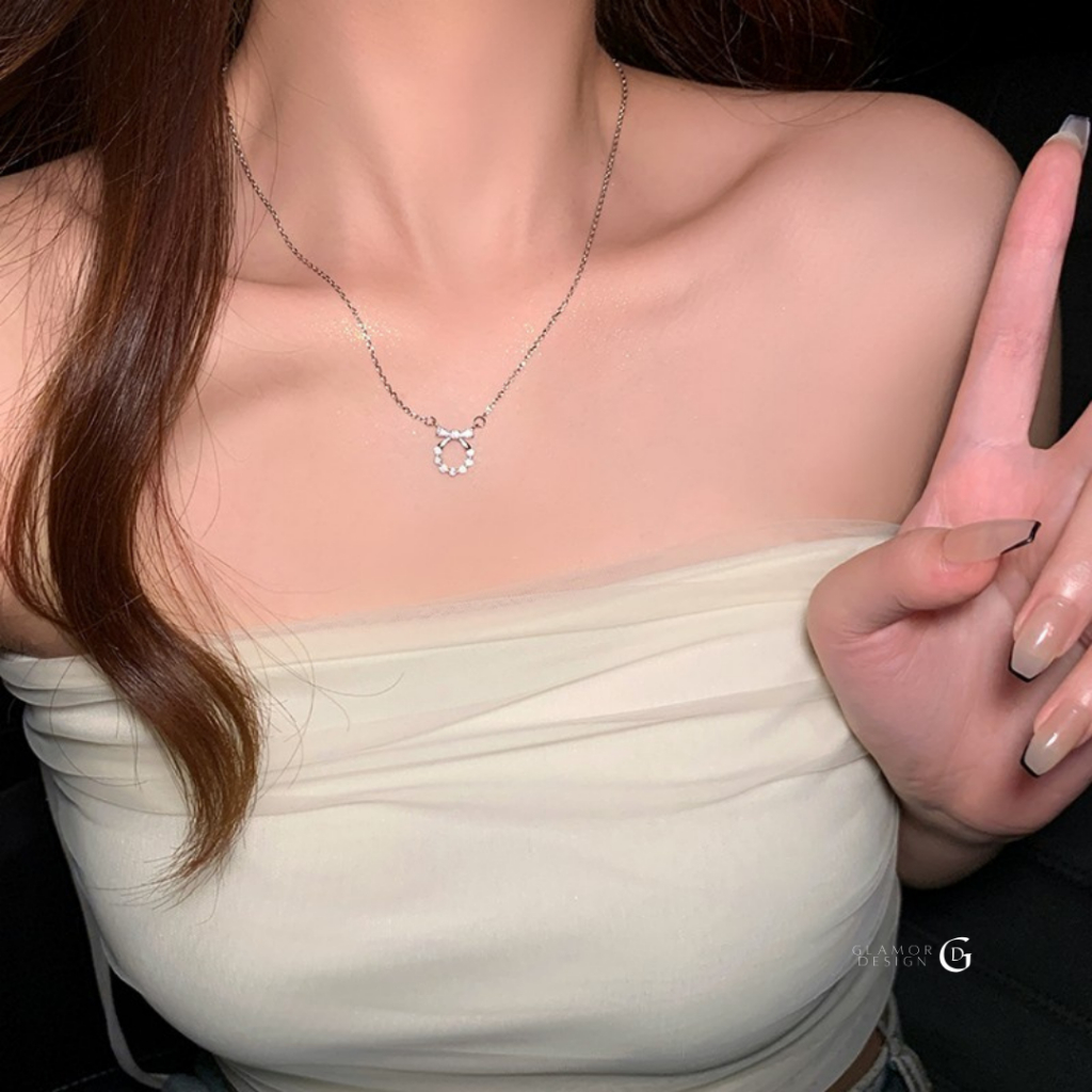 GLAMOR✨🌹【Rosette Diamond】สร้อยคอเงินแท้ 925 ✨ จี้เพชรกุหลาบ ดีไซน์หรู ระดับพรีเมียม