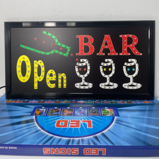 ป้ายไฟ LED OPEN BAR สร้างความความโดดเด่น ดูน่าสนใจ รุ่นใหม่พร้องส่ง