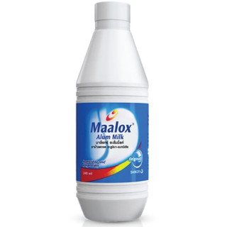 MAALOX ALUM MILK ORAL SUSPENSION ยาลดกรด บรรเทาอาการจุกเสียด