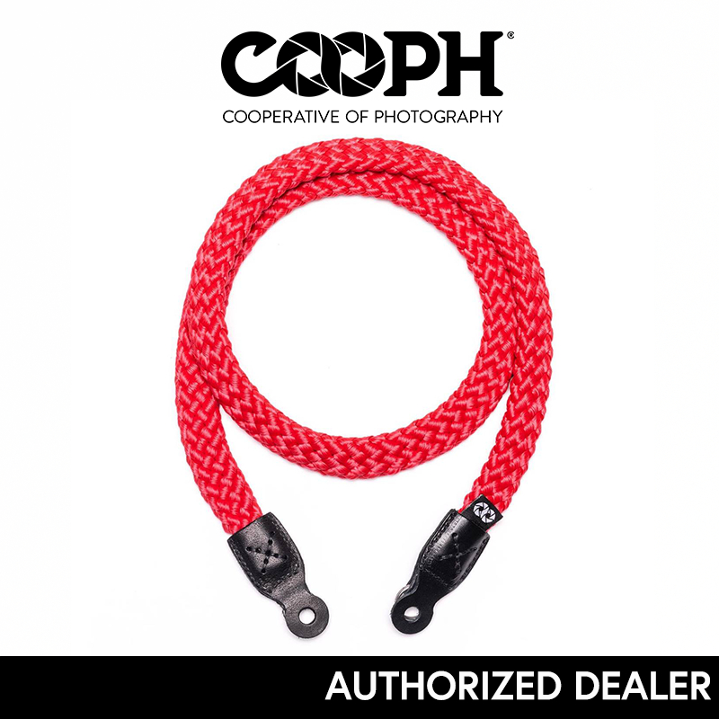 COOPH BRAID CAMERA STRAP - RED [C110030052] 100cm.