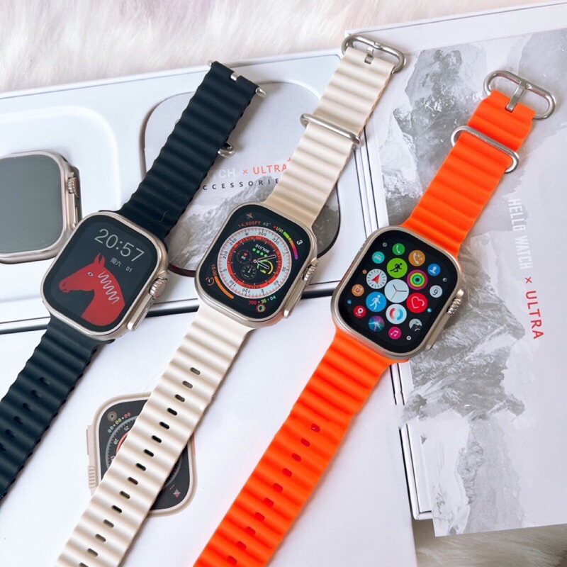 พร้อมส่ง🇹🇭Smart Watch Hello Watch 2 Ultrad 49mm เมม1GB GPS อัดเสียงได้ มี 5 เกมส์ นาฬิกาสามารถจับบลูทูธหูฟังได้