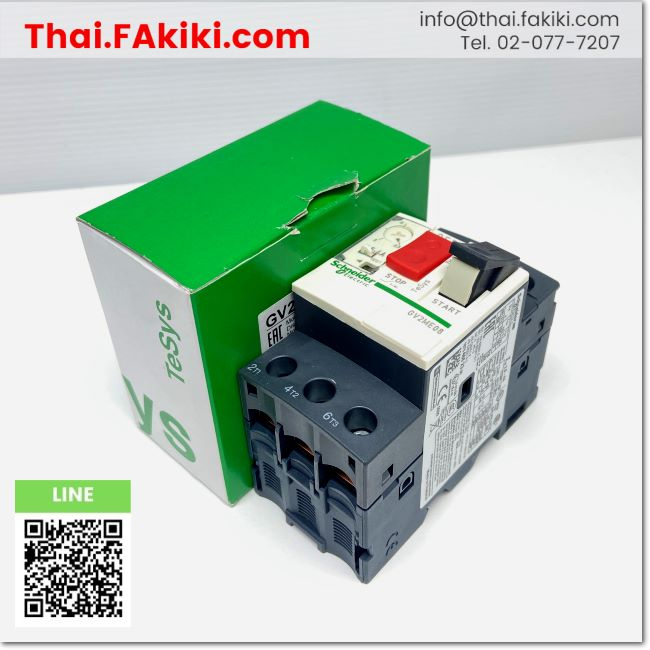 พร้อมส่ง,(A)Unused, GV2ME08 Motor Circuit Breakers ,มอเตอร์เซอร์กิตเบรกเกอร์ สเปค 3P 2.5-4A ,SCHNEID