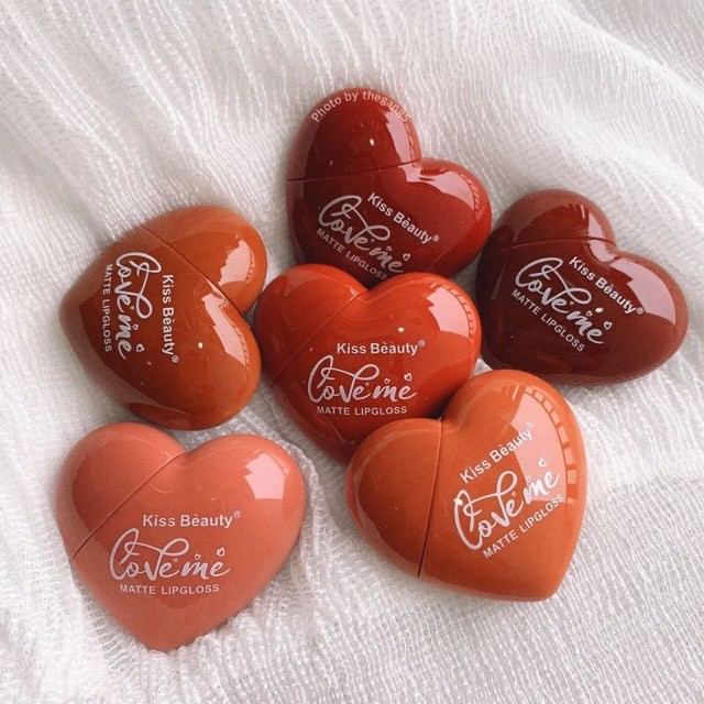 7870👄 ลิปเนื้อแมท kissbeauty รูปหัวใจ ติดทนนาน สินค้าพร้อมส่ง👄