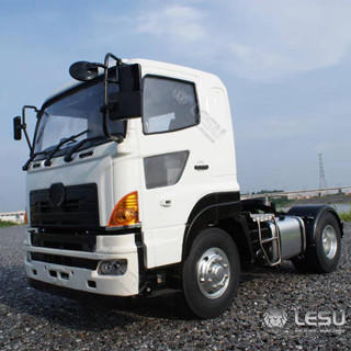 Lesu 1/14 โมเดลรถจำลอง Hino S700 4x2 Tracktor Truck รถบังคับหัวลาก