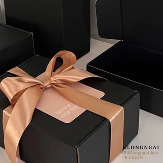 Luxury Black Gift Set – เซตกล่องของขวัญสีดำสุดหรูพร้อมตกแต่งครบชุด