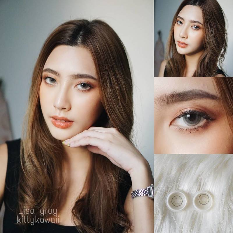 ลดล้างสต็อก! คอนแทคเลนส์ Lisa Gray สาบฝอ ขนาดโตกว่าตาดำ
