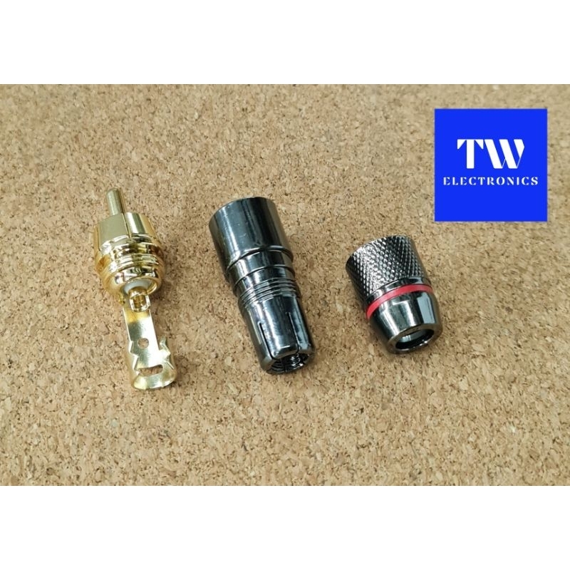หัวRCA 3Lock,ปลั๊กRCAรุ่น3ล็อค,แจ็คRCA ตัวผู้,ขั้วต่อRCA,RCA Male