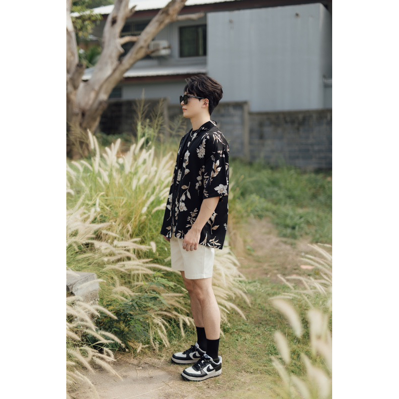 KINS | Hawaii Shirt เสื้อฮาวาย ทรง Oversize ชุดเดินชายทะเล (รหัส : HW14)