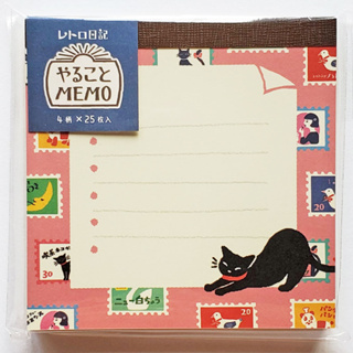 สมุดฉีก Furukawa Paper Works Memo จากญี่ปุ่น ลาย Cat ขนาด 9 x 9 ซม. มี 4 ลาย รวม 100 แผ่น