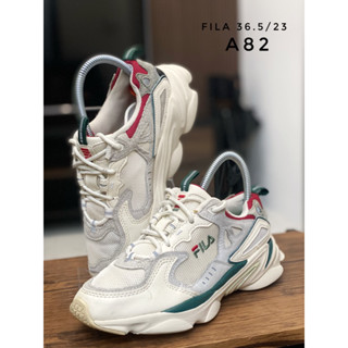 FILA (36.5/23) รองเท้าแบรนด์เนมแท้มือสอง (A82)