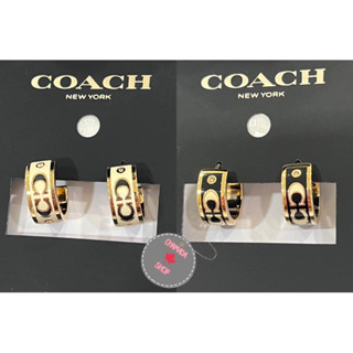 Coach ต่างหู แท้💯 มี 2 สีพร้อมส่ง