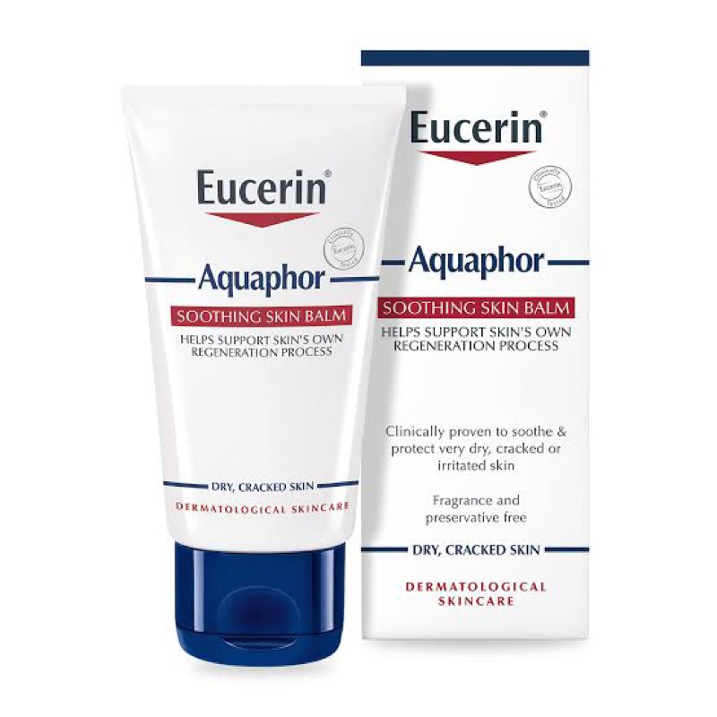 แท้ 💯 มีฉลากไทย Eucerin Exp.10/24 ยูเซอริน อควาฟอร์ ซูทติ้ง สกิน บาล์ม Aquaphor Soothing Skin Balm 45ml Exp.04/24