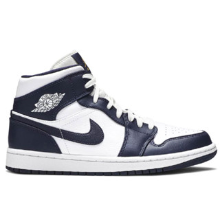 Nike Jordan 1 Mid White Metallic Gold Obsidian