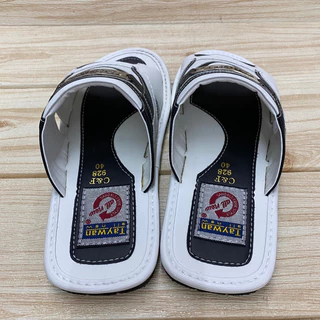 Taywan รองเท้าแตะสวม C&F 928 สีขาว /สีดำui