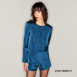 VICKTEERUT Double-Breasted Jacket แจ๊คเก็ต กระดุมสองแถว