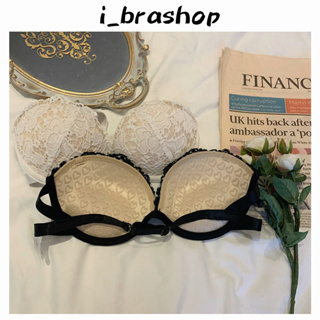 i_Brashop เสื้อชั้นในลูกไม้ แบบเกาะอกไร้สาย ดันทรง ไม่ลื่น สไตล์เซ็กซี่ BAB266