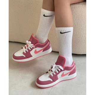 (พร้อมส่ง ของแท้ 100%) Nike air jordan 1 low desert berry 🎀🫧 สีที่คนถามมาเยอะมากๆ รับจำนวนจำกัดน้า