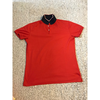 เสื้อโปโลสีส้ม UNIQLO เสื้อเสื้อยืดผู้ชาย
